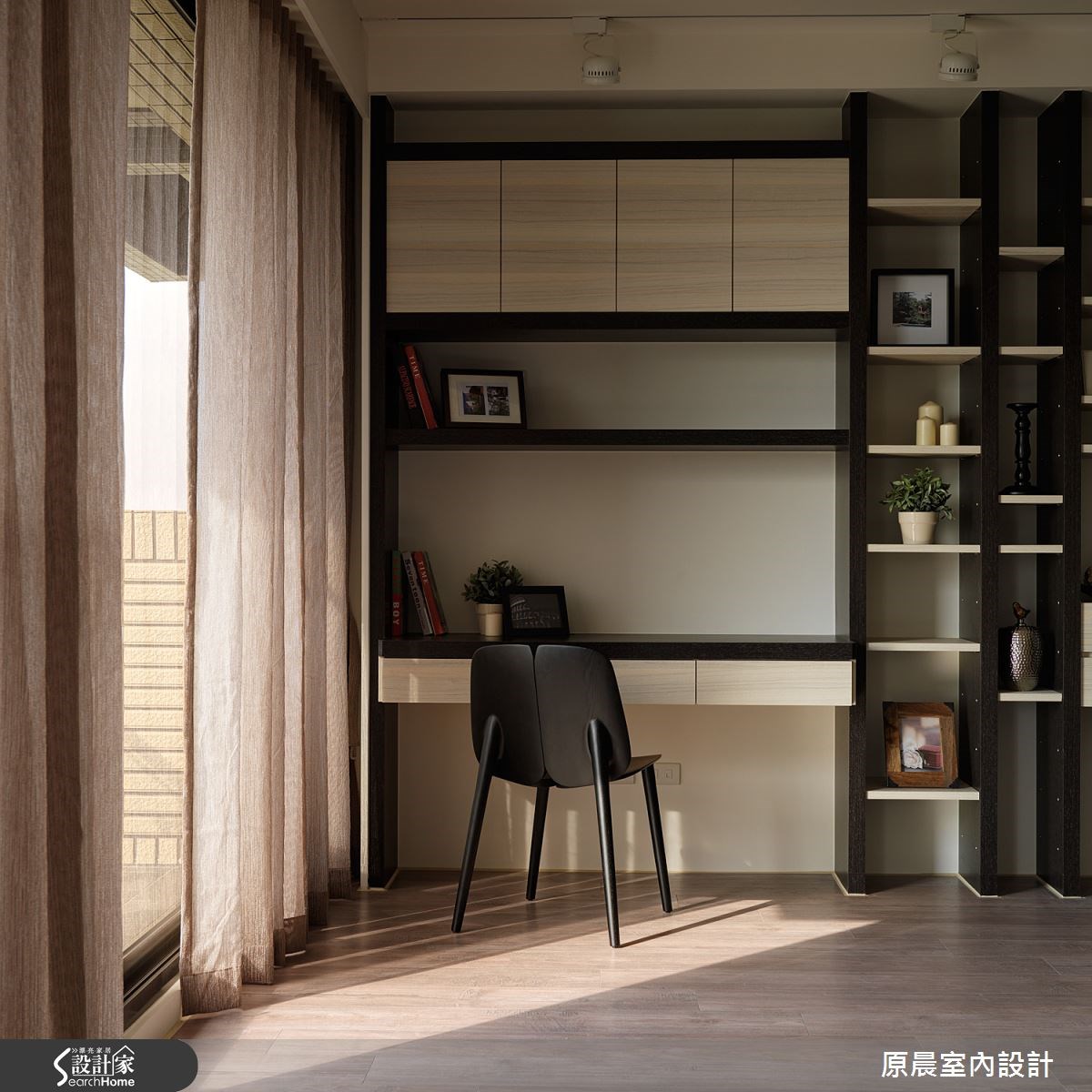 60坪新成屋(5年以下)＿混搭風客廳書房案例圖片＿原晨室內設計＿原晨_12之23