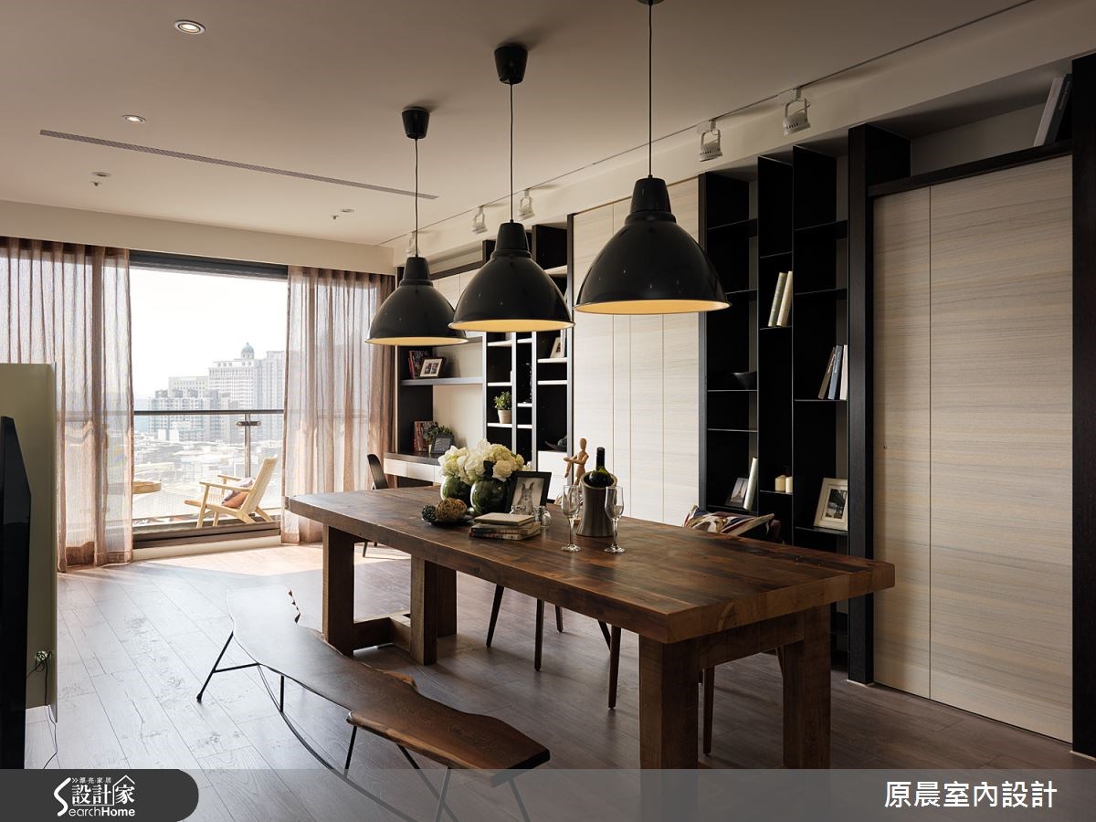 60坪新成屋(5年以下)＿混搭風客廳餐廳案例圖片＿原晨室內設計＿原晨_12之25
