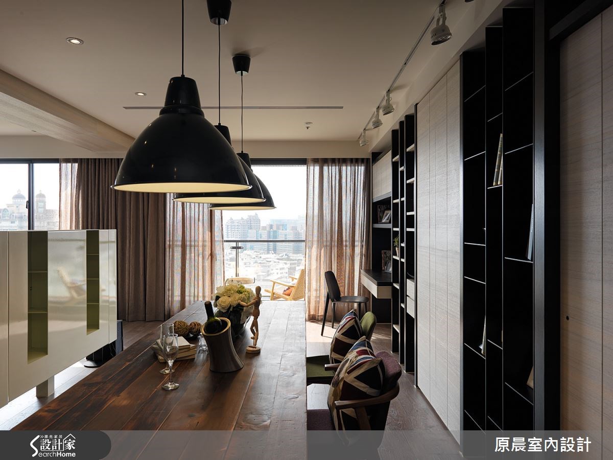 60坪新成屋(5年以下)＿混搭風客廳餐廳案例圖片＿原晨室內設計＿原晨_12之26