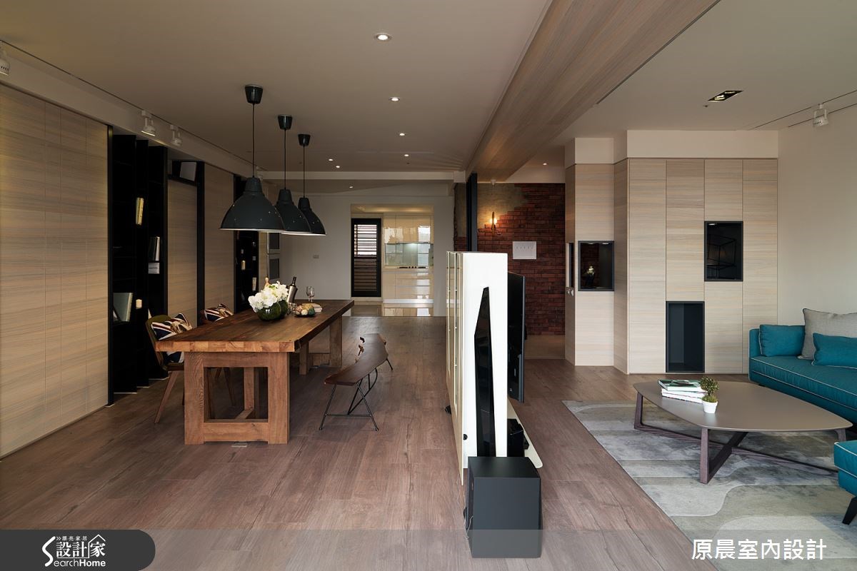 60坪新成屋(5年以下)＿混搭風客廳餐廳廚房案例圖片＿原晨室內設計＿原晨_12之27
