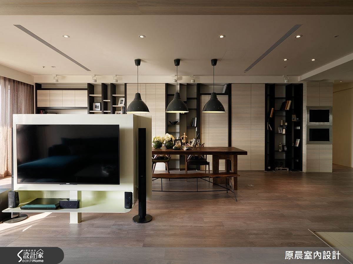 60坪新成屋(5年以下)＿混搭風客廳餐廳案例圖片＿原晨室內設計＿原晨_12之35