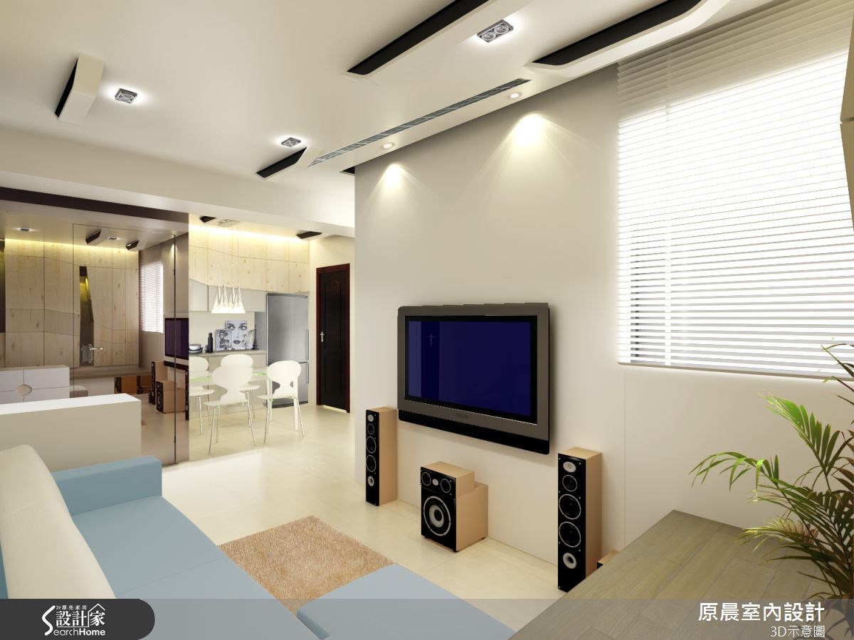 18坪新成屋(5年以下)＿現代風客廳案例圖片＿原晨室內設計＿原晨_13之1