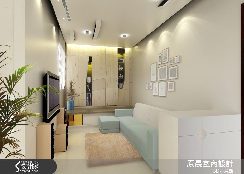 18坪新成屋(5年以下)＿現代風客廳案例圖片＿原晨室內設計＿原晨_13之2