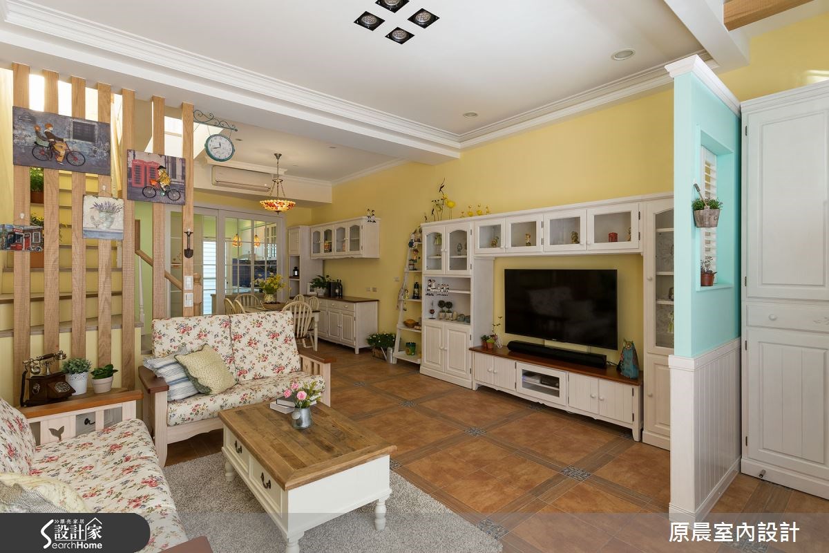 40坪老屋(16~30年)＿鄉村風客廳案例圖片＿原晨室內設計＿原晨_14之2