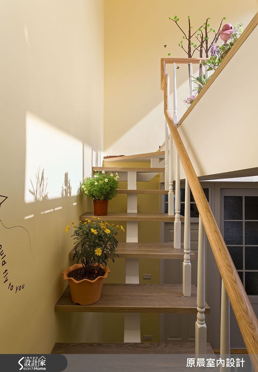 40坪老屋(16~30年)＿鄉村風樓梯案例圖片＿原晨室內設計＿原晨_14之12