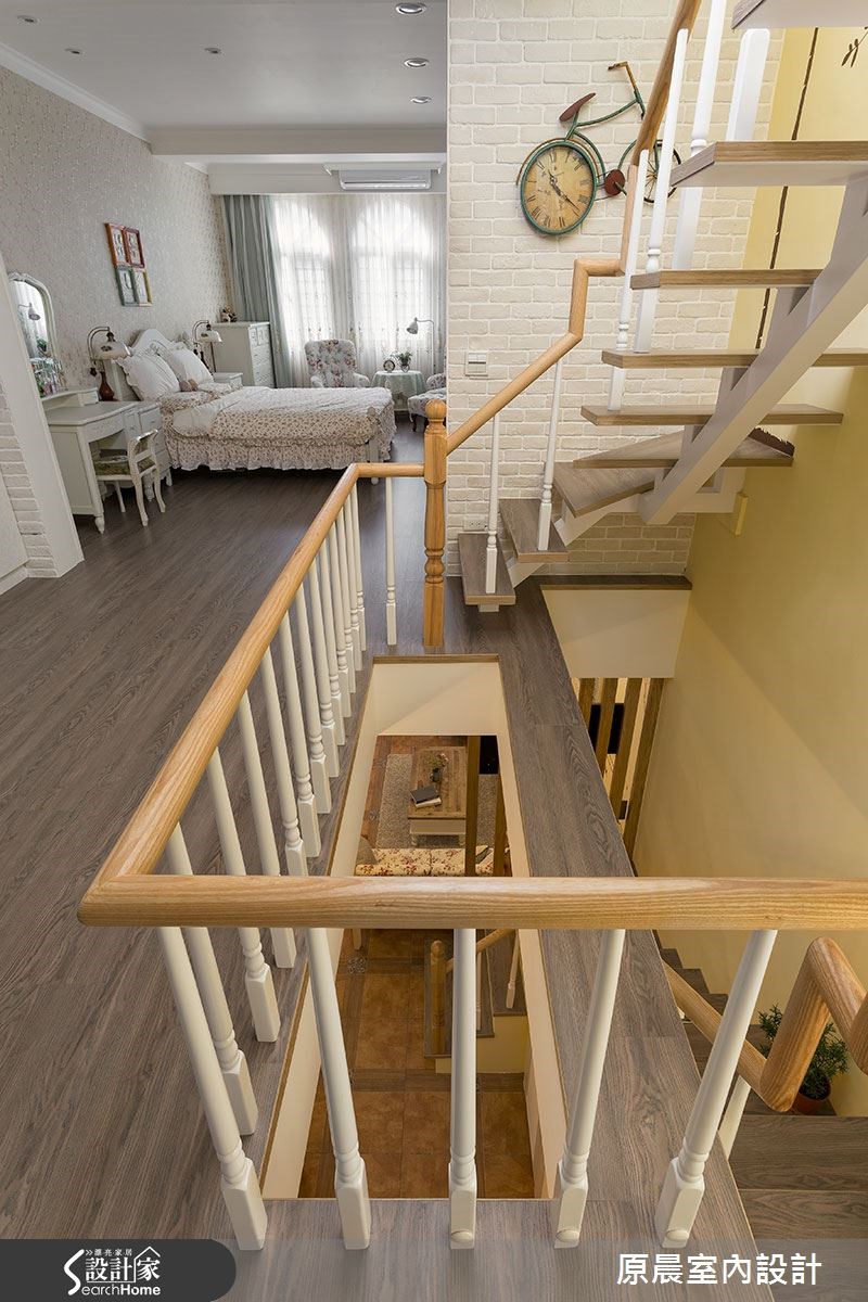 40坪老屋(16~30年)＿鄉村風樓梯案例圖片＿原晨室內設計＿原晨_14之16