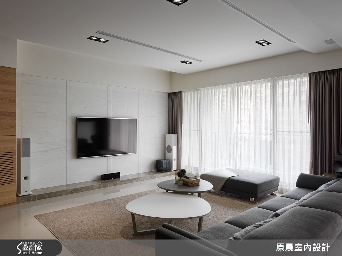 45坪新成屋(5年以下)＿休閒風客廳案例圖片＿原晨室內設計＿原晨_15之1