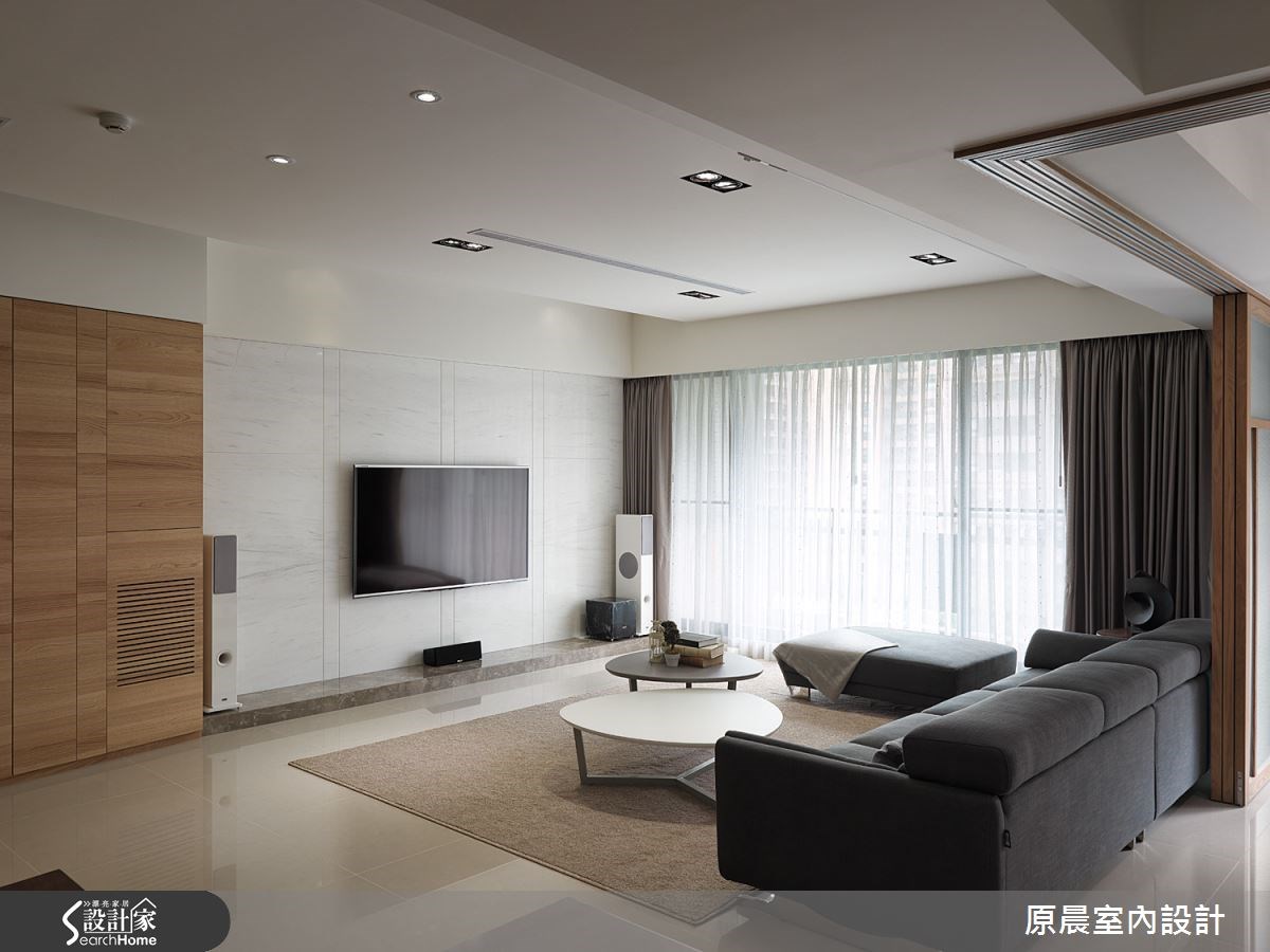 45坪新成屋(5年以下)＿休閒風客廳案例圖片＿原晨室內設計＿原晨_15之2