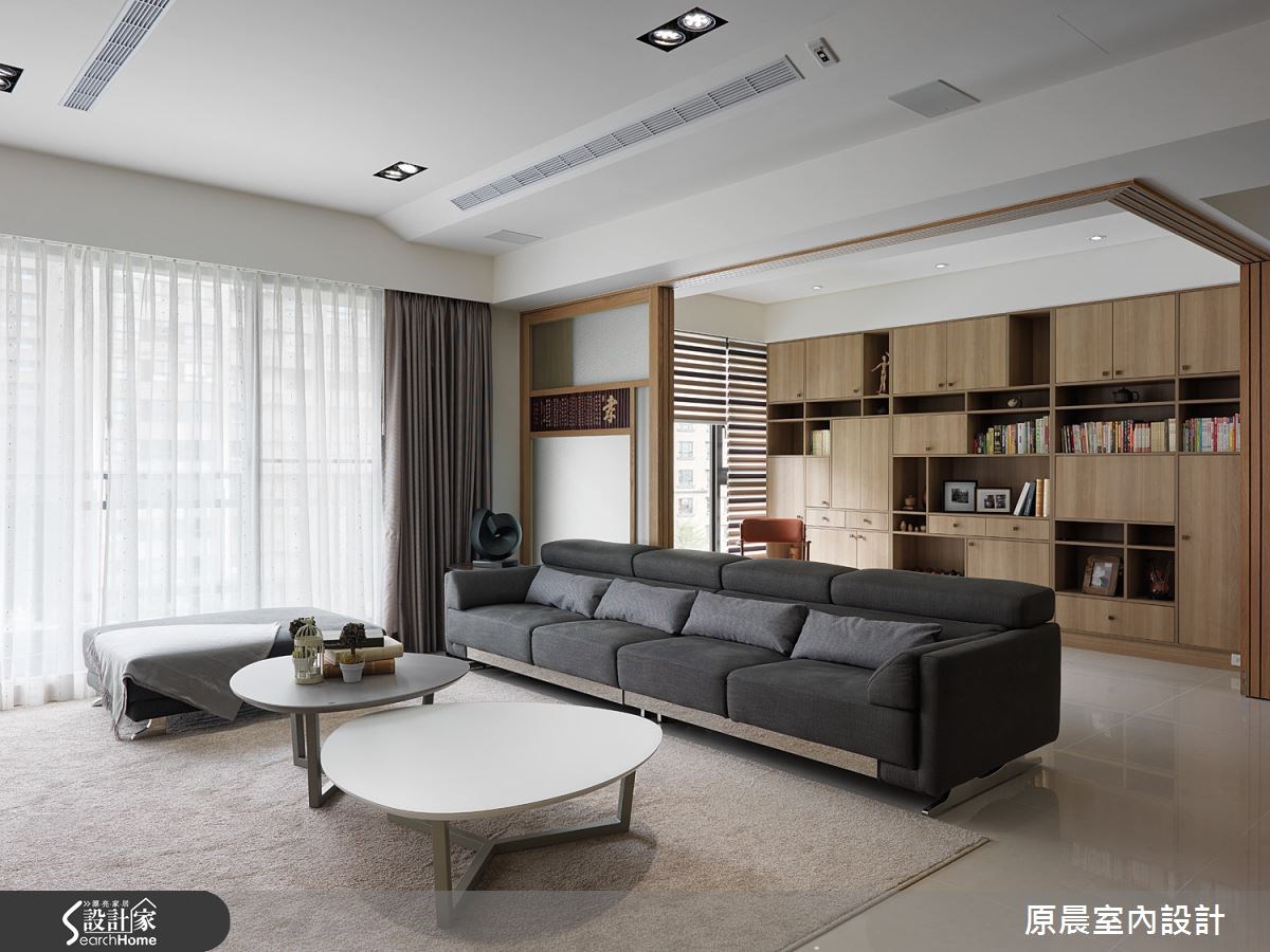 45坪新成屋(5年以下)＿休閒風客廳案例圖片＿原晨室內設計＿原晨_15之7