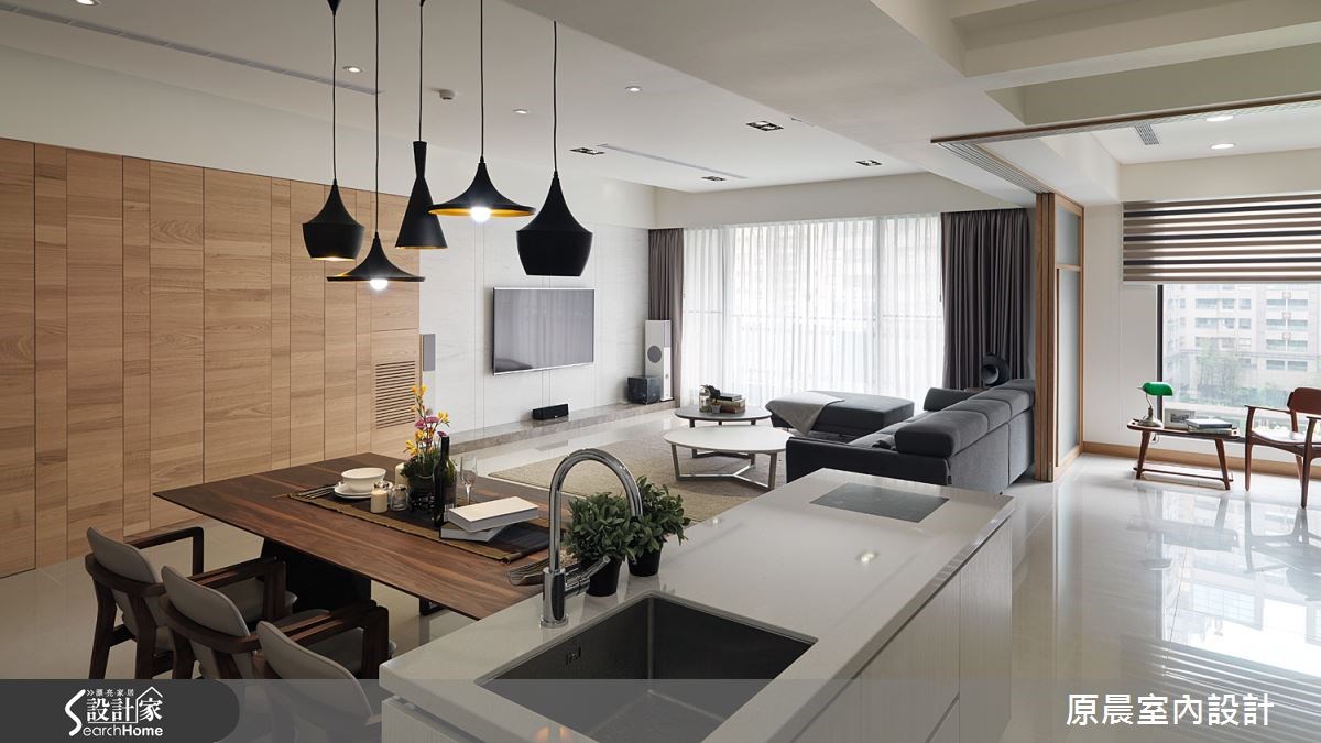 45坪新成屋(5年以下)＿休閒風吧檯案例圖片＿原晨室內設計＿原晨_15之15