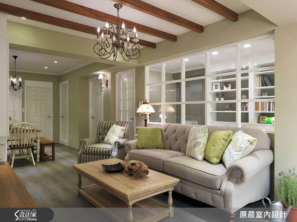 26坪老屋(16~30年)＿鄉村風客廳案例圖片＿原晨室內設計＿原晨_16之2