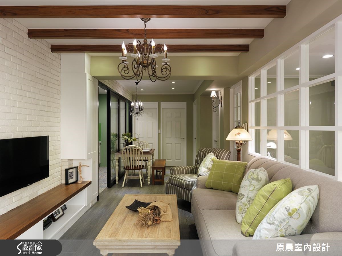 26坪老屋(16~30年)＿鄉村風客廳案例圖片＿原晨室內設計＿原晨_16之3