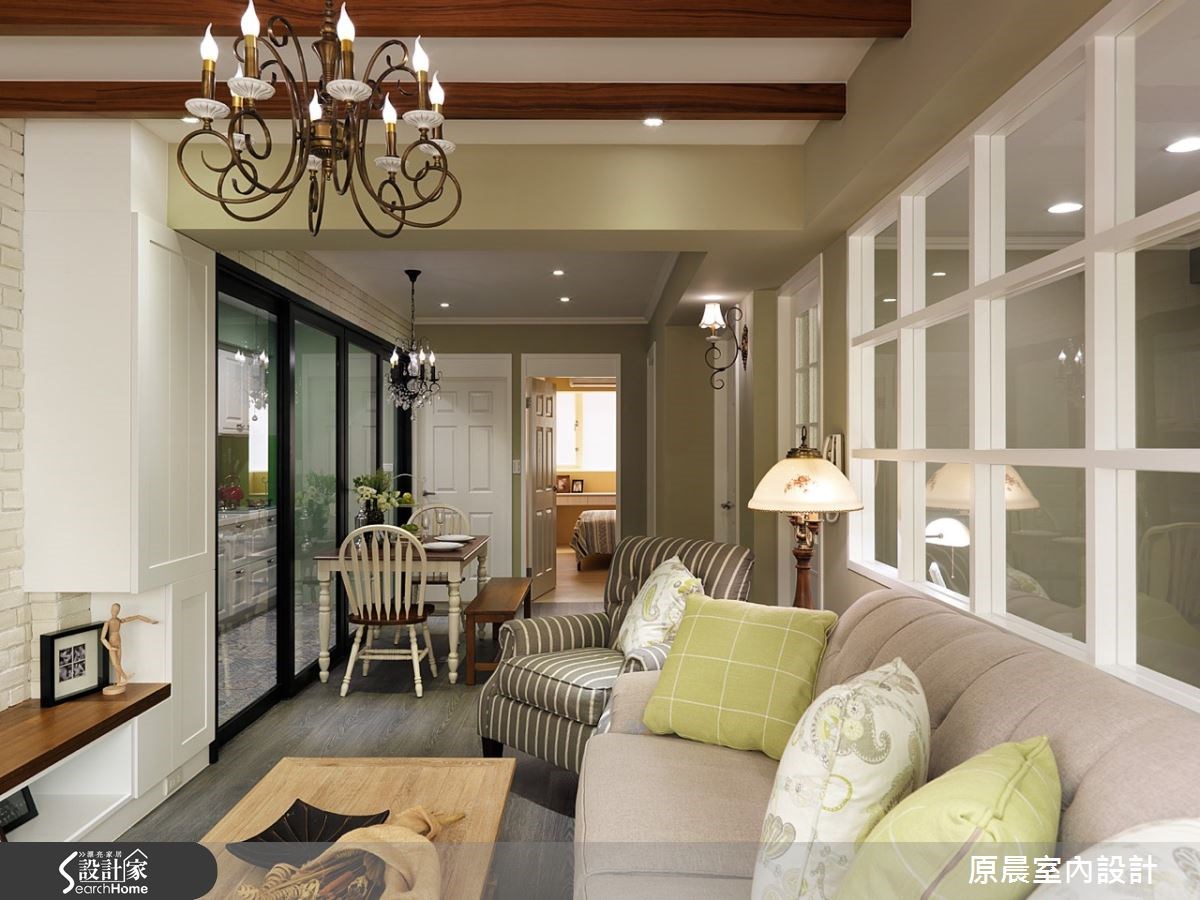 26坪老屋(16~30年)＿鄉村風客廳案例圖片＿原晨室內設計＿原晨_16之5