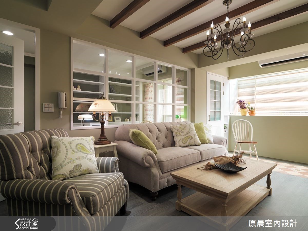 26坪老屋(16~30年)＿鄉村風客廳案例圖片＿原晨室內設計＿原晨_16之7