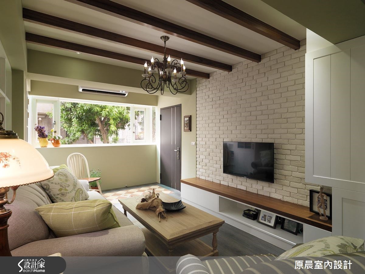 26坪老屋(16~30年)＿鄉村風客廳案例圖片＿原晨室內設計＿原晨_16之9