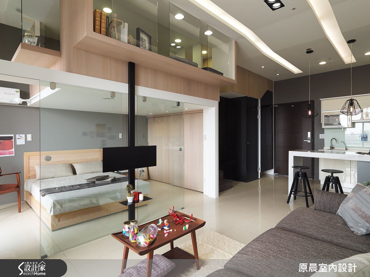 12坪新成屋(5年以下)＿現代風客廳案例圖片＿原晨室內設計＿原晨_17之8