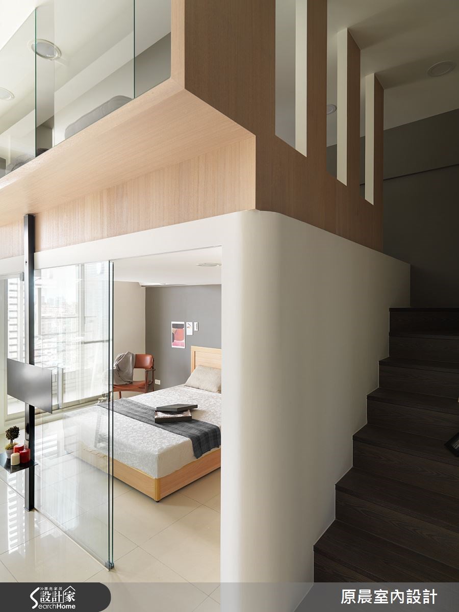 12坪新成屋(5年以下)＿現代風樓梯案例圖片＿原晨室內設計＿原晨_17之16
