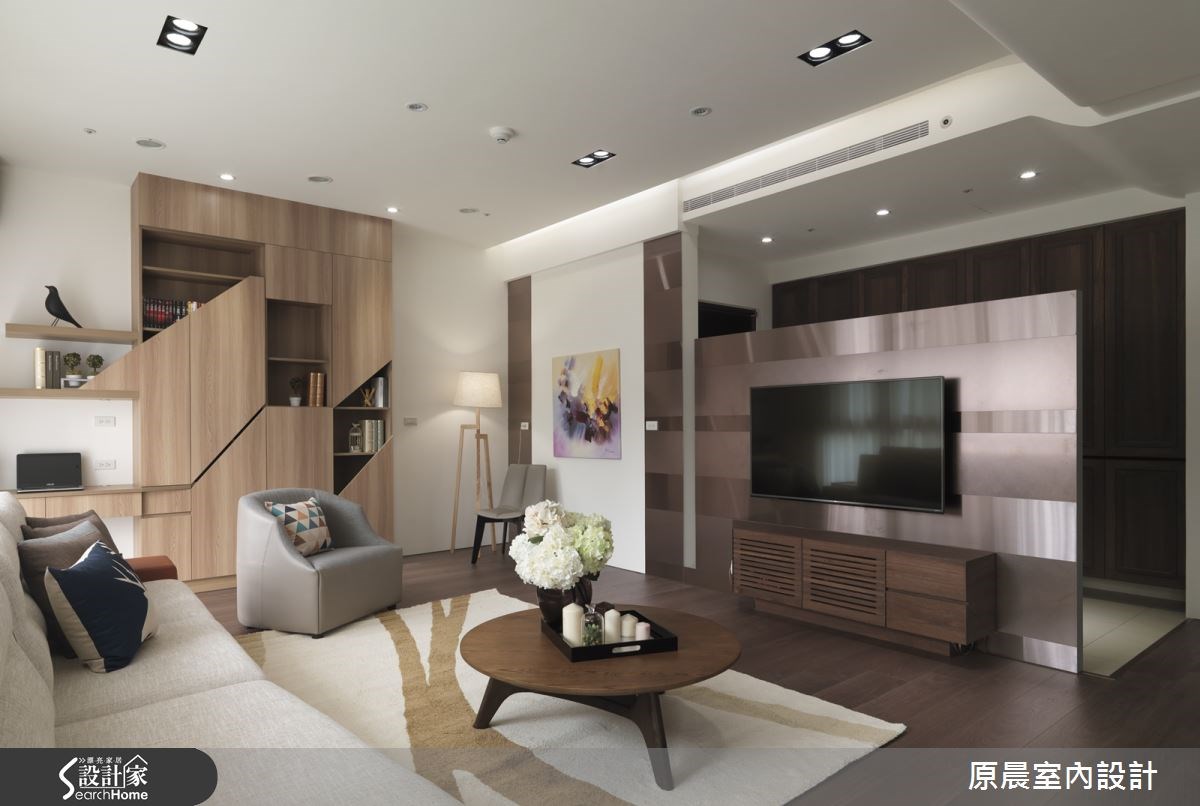 50坪新成屋(5年以下)＿休閒風客廳案例圖片＿原晨室內設計＿原晨_18之6