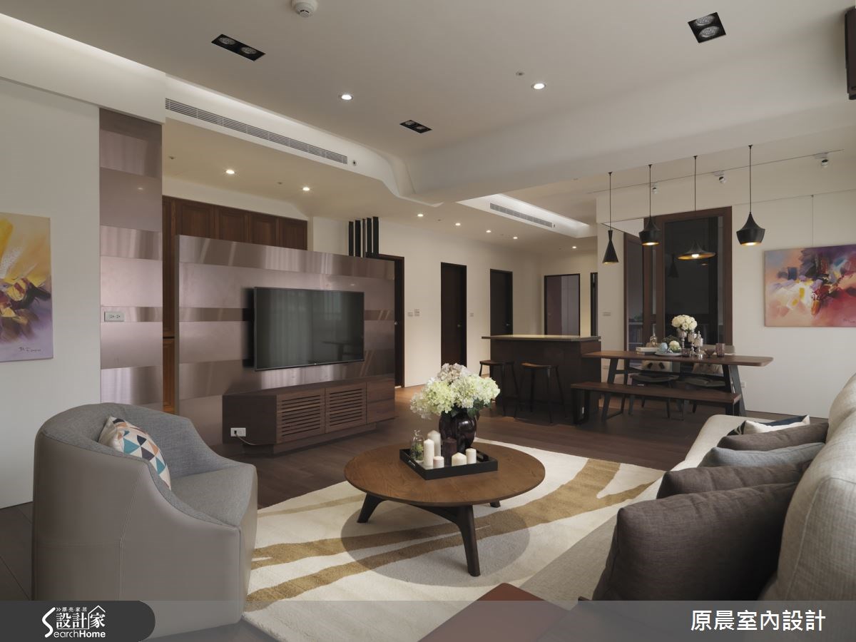 50坪新成屋(5年以下)＿休閒風客廳案例圖片＿原晨室內設計＿原晨_18之8