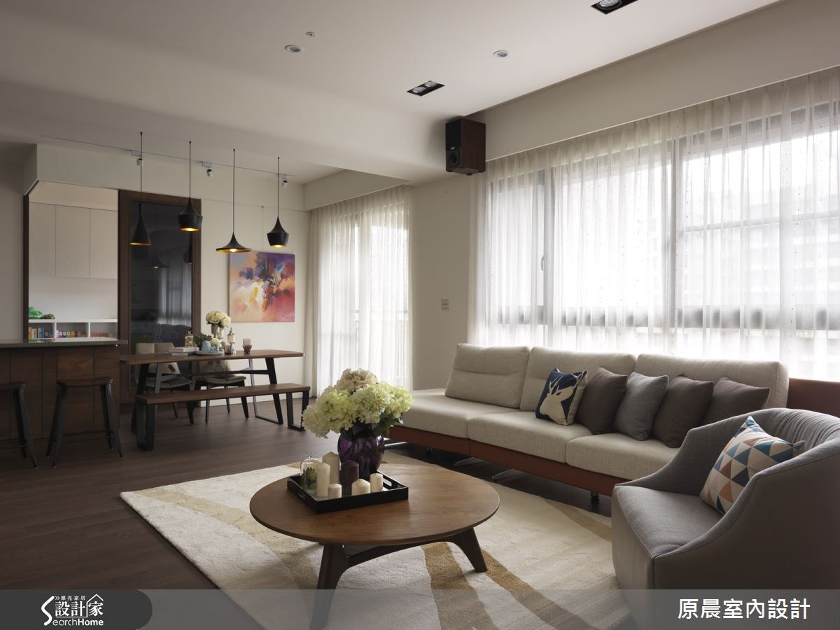 50坪新成屋(5年以下)＿休閒風客廳案例圖片＿原晨室內設計＿原晨_18之10