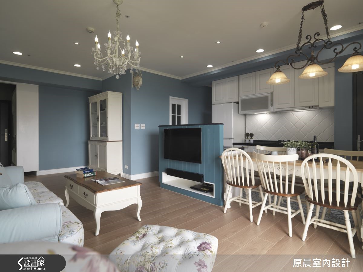 20坪預售屋＿鄉村風玄關客廳餐廳廚房案例圖片＿原晨室內設計＿原晨_19之8