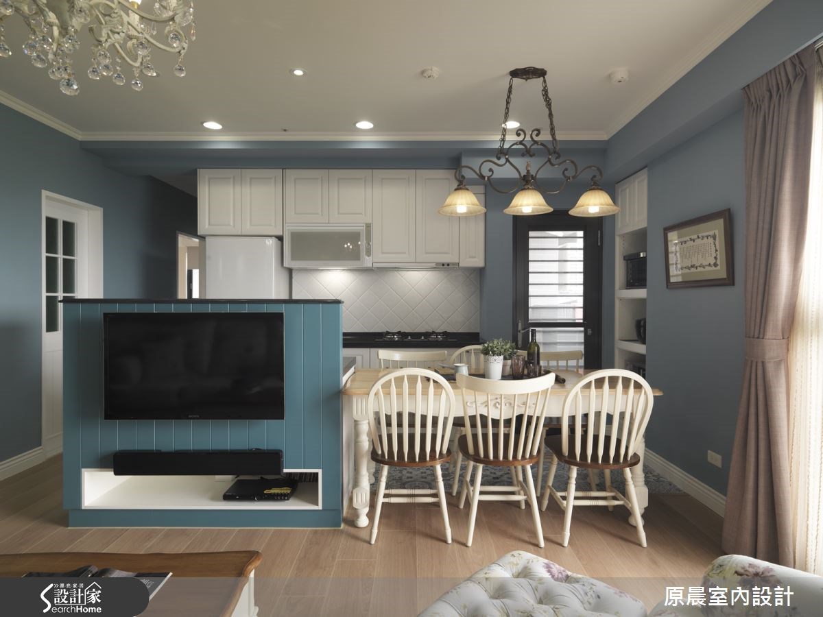 20坪預售屋＿鄉村風客廳餐廳廚房案例圖片＿原晨室內設計＿原晨_19之9