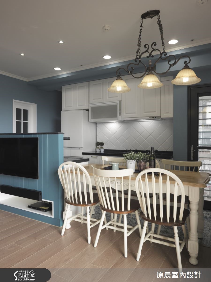 20坪預售屋＿鄉村風餐廳廚房案例圖片＿原晨室內設計＿原晨_19之11