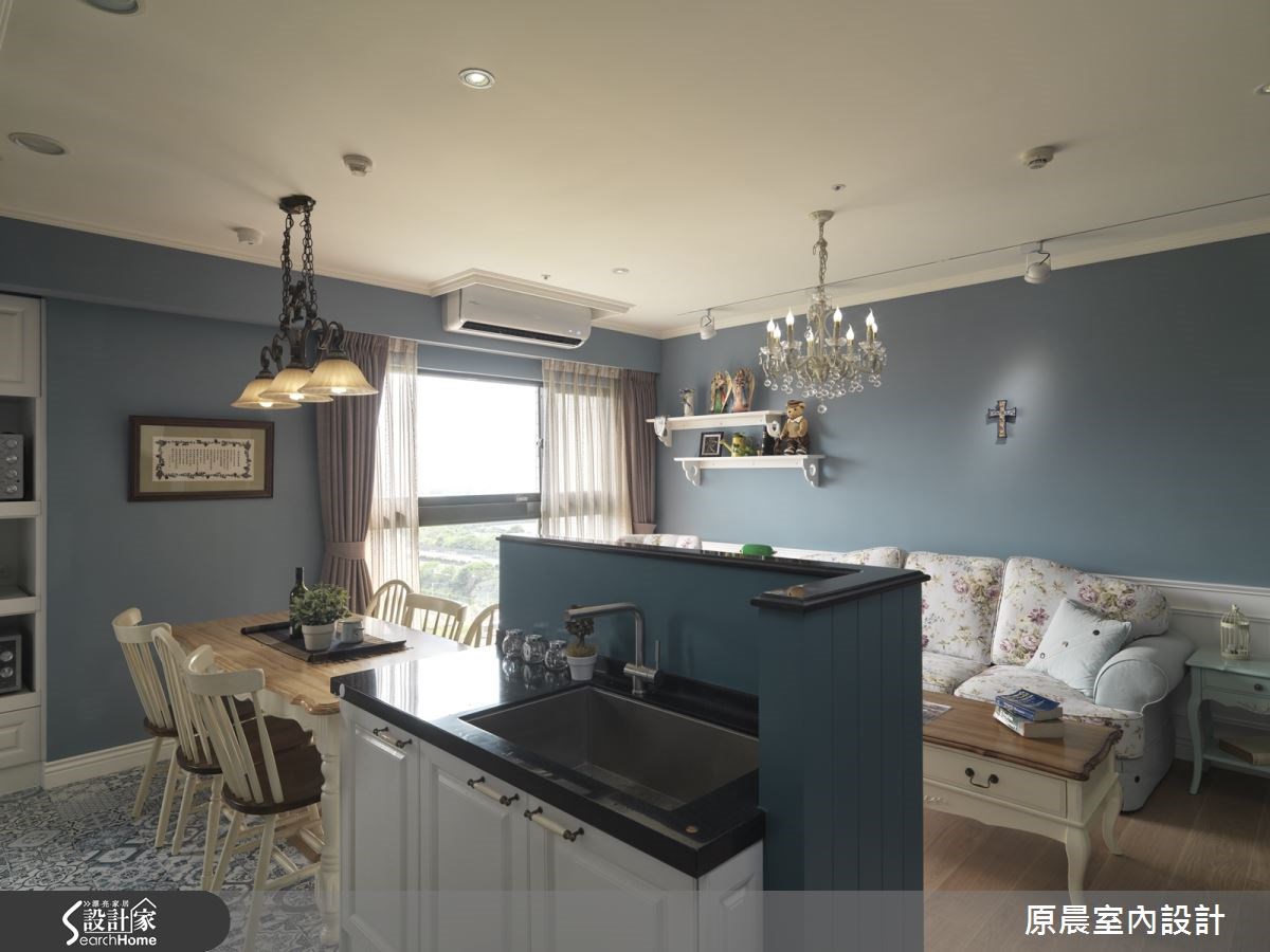 20坪預售屋＿鄉村風客廳餐廳廚房案例圖片＿原晨室內設計＿原晨_19之14