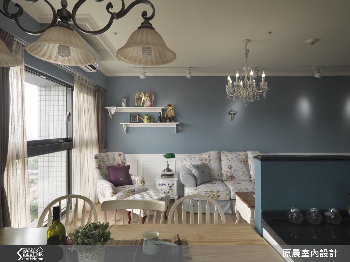 20坪預售屋＿鄉村風客廳餐廳案例圖片＿原晨室內設計＿原晨_19之16