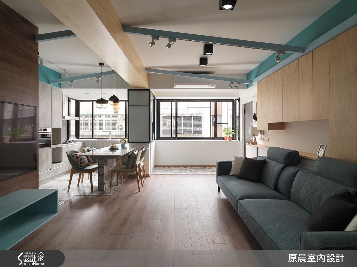 23坪老屋(16~30年)＿北歐風客廳餐廳廚房案例圖片＿原晨室內設計＿原晨_21之6