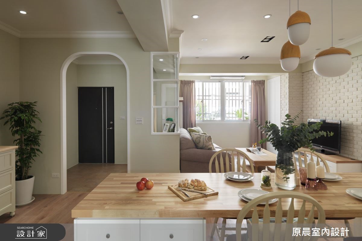 26坪老屋(16~30年)＿鄉村風玄關客廳餐廳案例圖片＿原晨室內設計＿原晨_23之6
