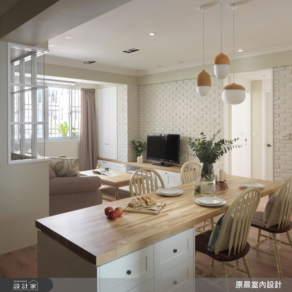 26坪老屋(16~30年)＿鄉村風客廳餐廳案例圖片＿原晨室內設計＿原晨_23之8