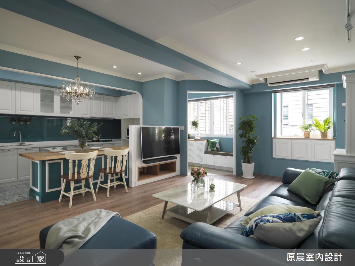 27坪老屋(16~30年)＿鄉村風玄關客廳餐廳臥榻案例圖片＿原晨室內設計＿原晨_24之4