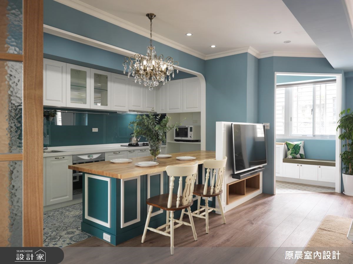 27坪老屋(16~30年)＿鄉村風玄關餐廳廚房臥榻案例圖片＿原晨室內設計＿原晨_24之6