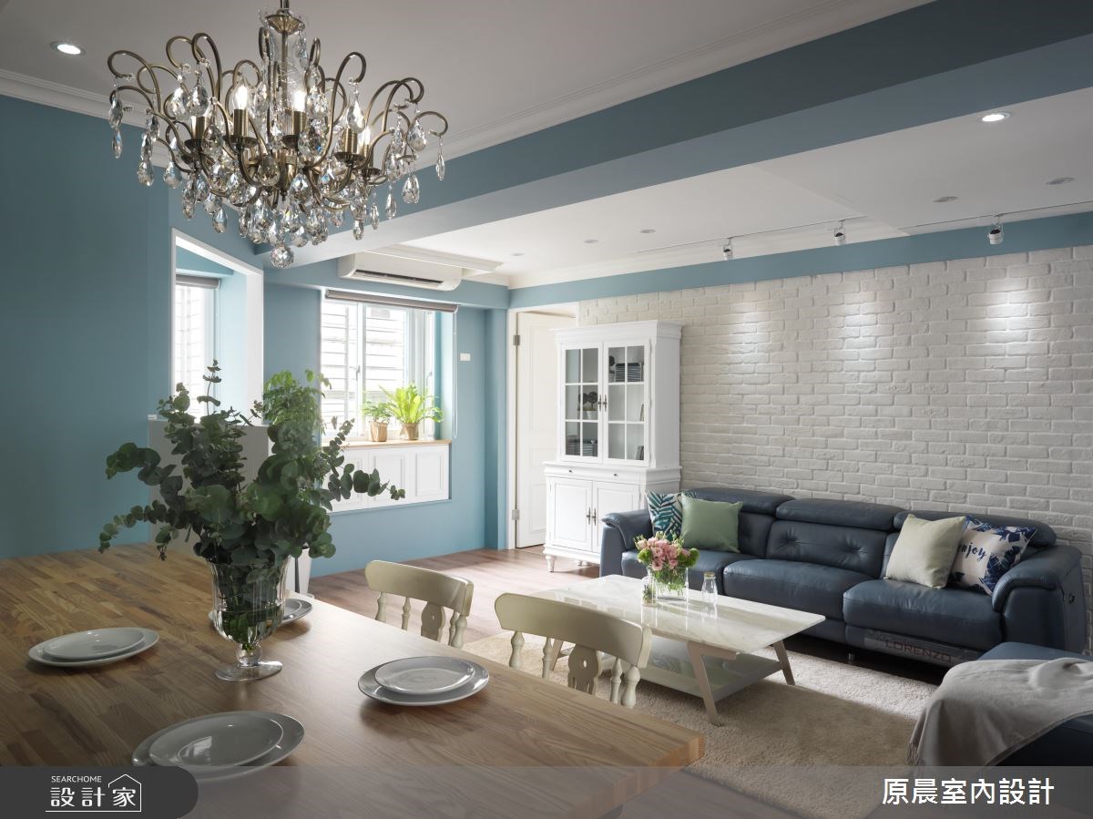 27坪老屋(16~30年)＿鄉村風客廳餐廳案例圖片＿原晨室內設計＿原晨_24之7