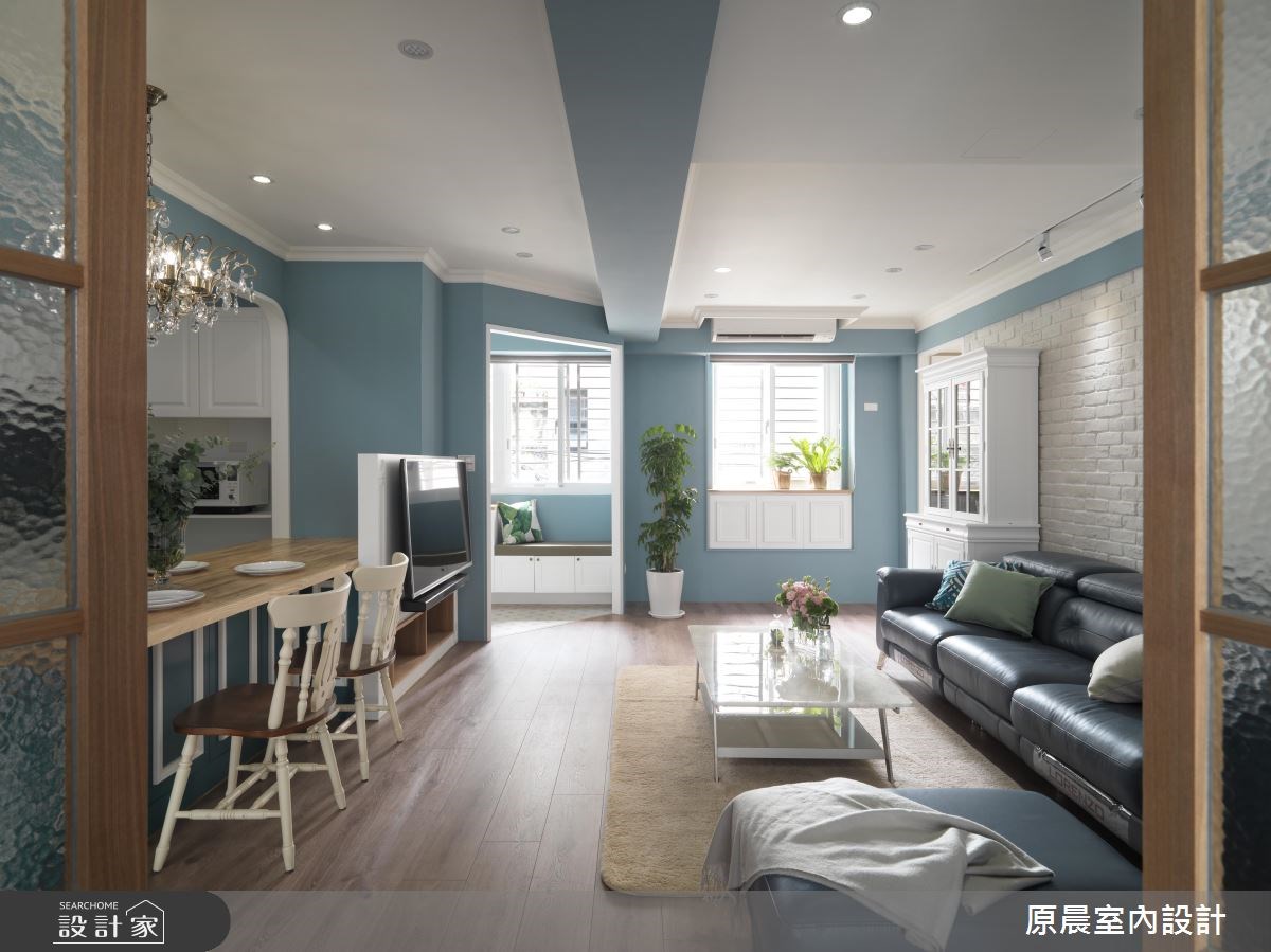 27坪老屋(16~30年)＿鄉村風玄關客廳餐廳臥榻案例圖片＿原晨室內設計＿原晨_24之8