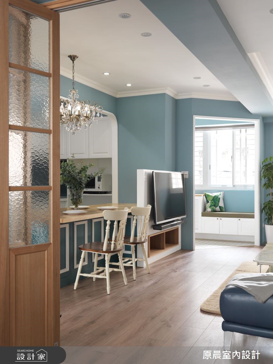 27坪老屋(16~30年)＿鄉村風玄關客廳餐廳廚房臥榻案例圖片＿原晨室內設計＿原晨_24之9