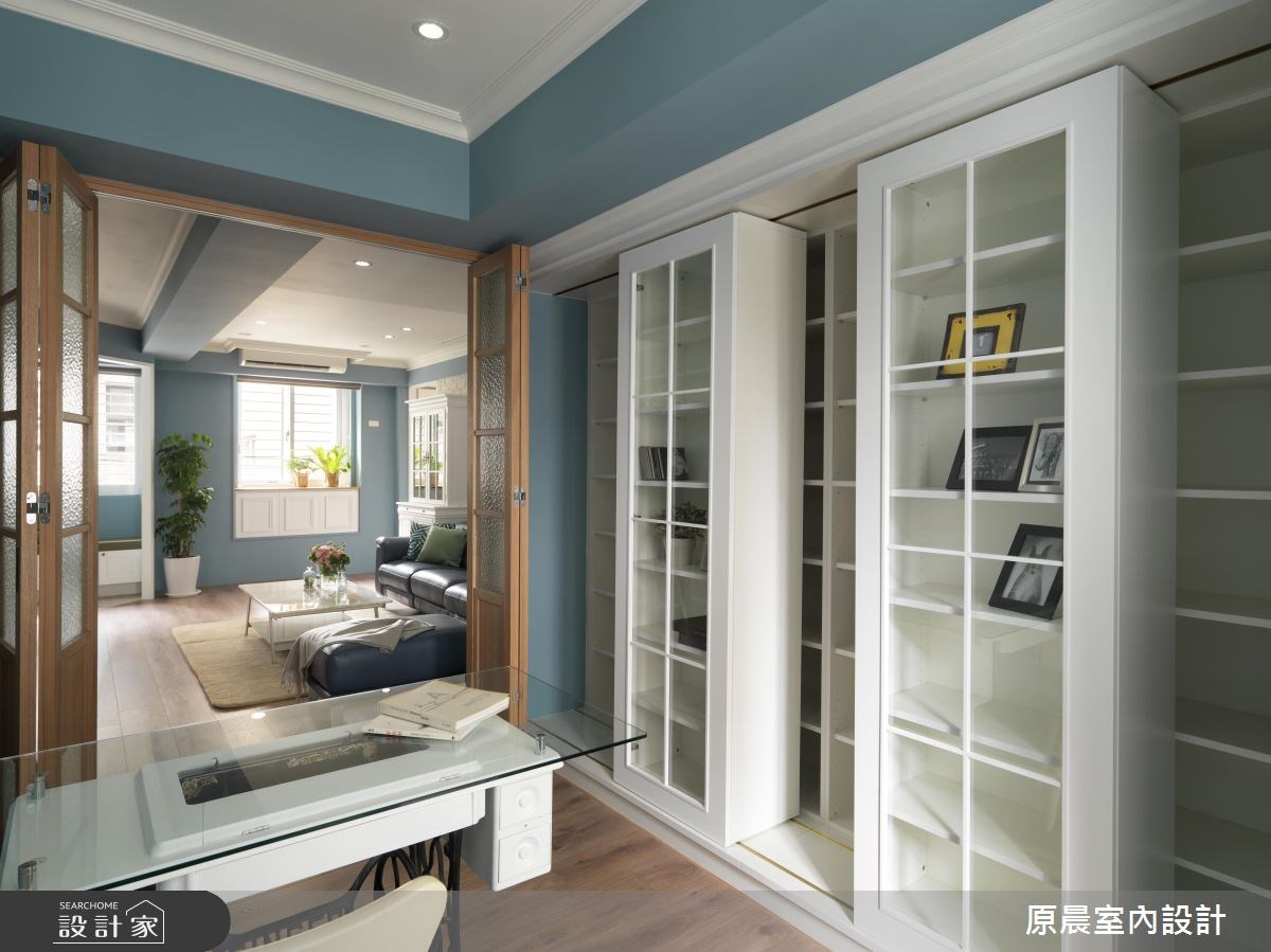 27坪老屋(16~30年)＿鄉村風客廳書房工作區案例圖片＿原晨室內設計＿原晨_24之12
