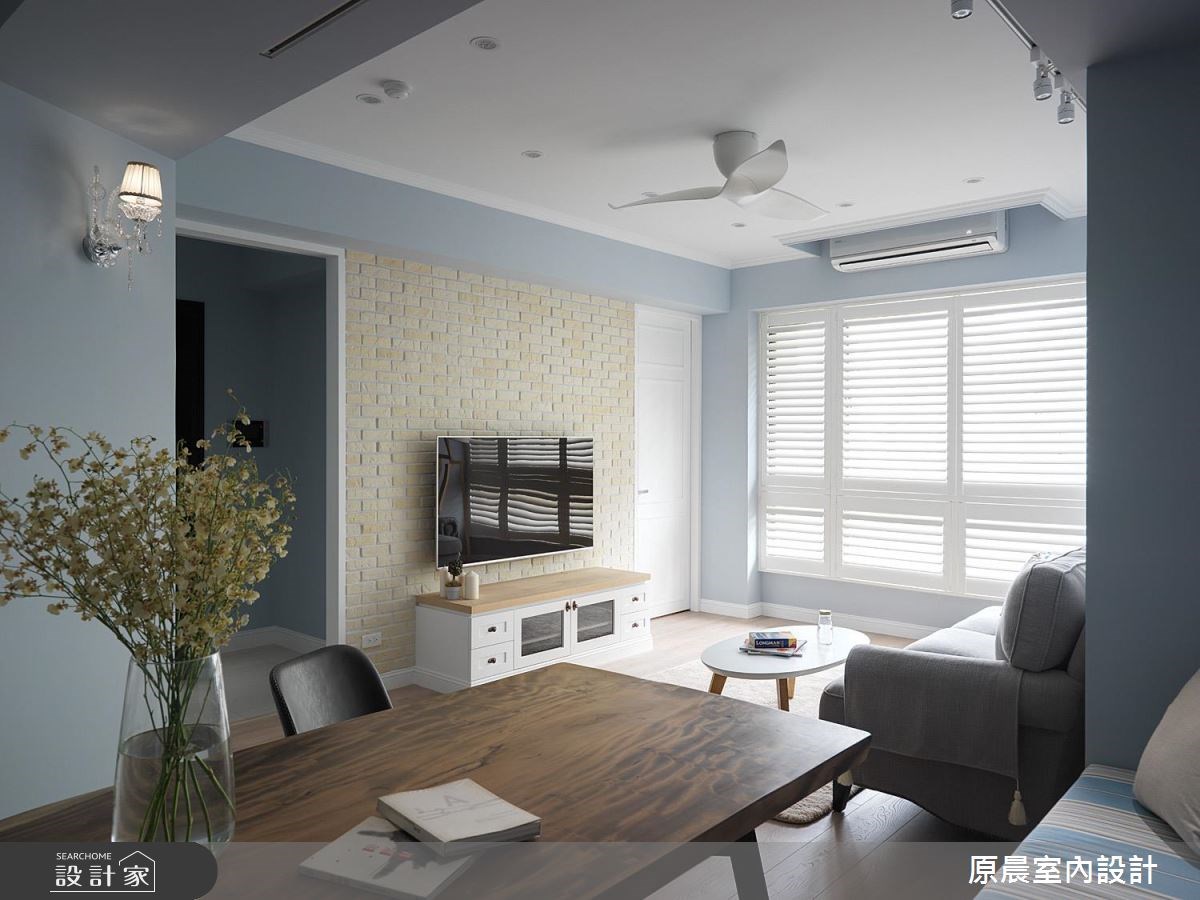 32坪新成屋(5年以下)＿鄉村風客廳案例圖片＿原晨室內設計＿原晨_25之5