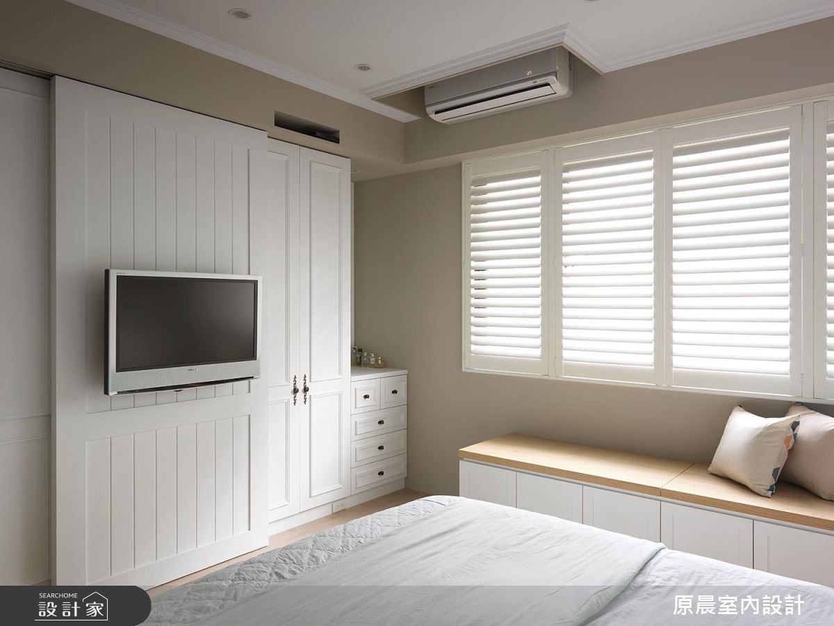 32坪新成屋(5年以下)＿鄉村風臥室臥榻案例圖片＿原晨室內設計＿原晨_25之7