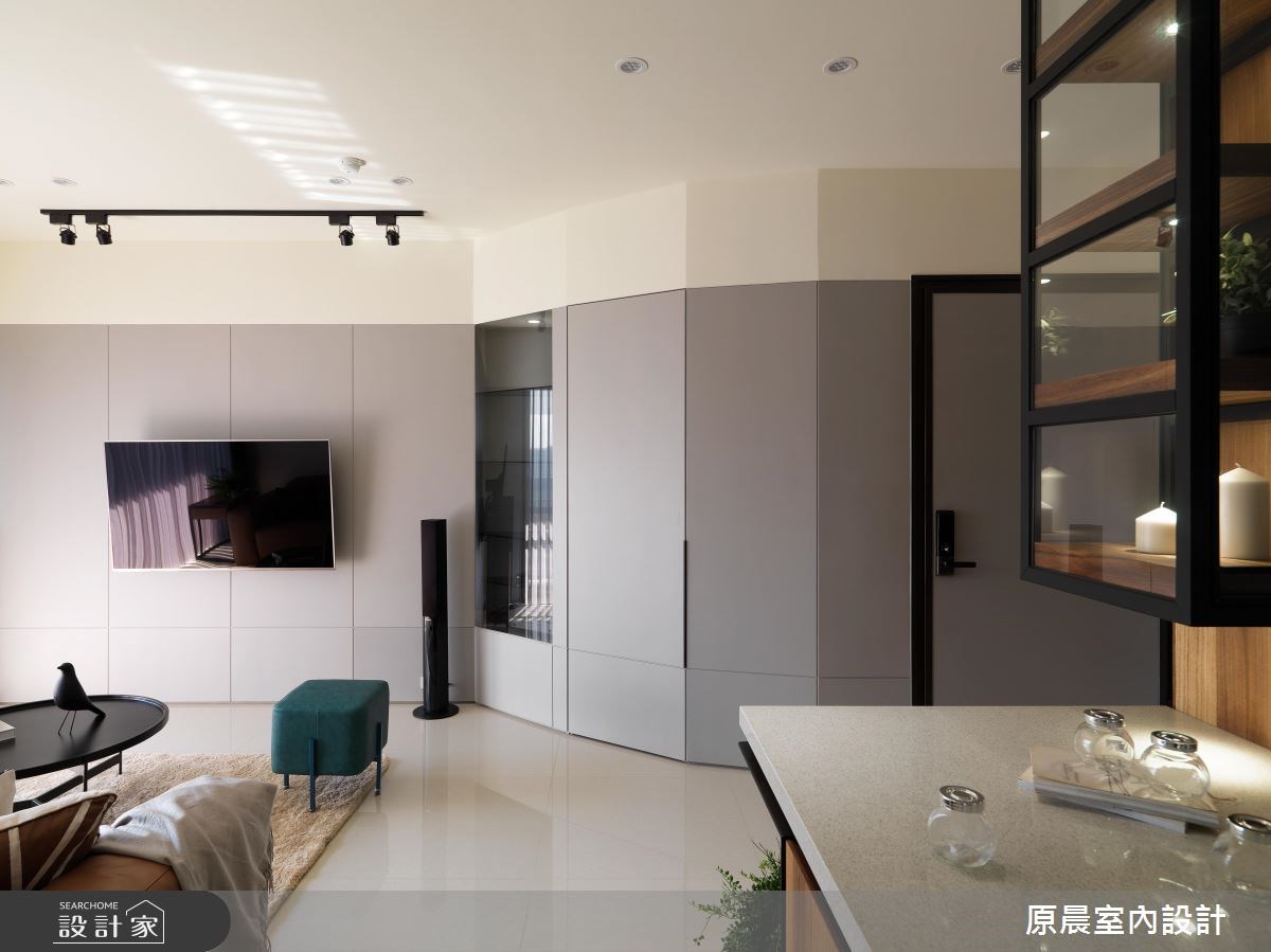 30坪新成屋(5年以下)＿現代風玄關客廳案例圖片＿原晨室內設計＿原晨_27之4