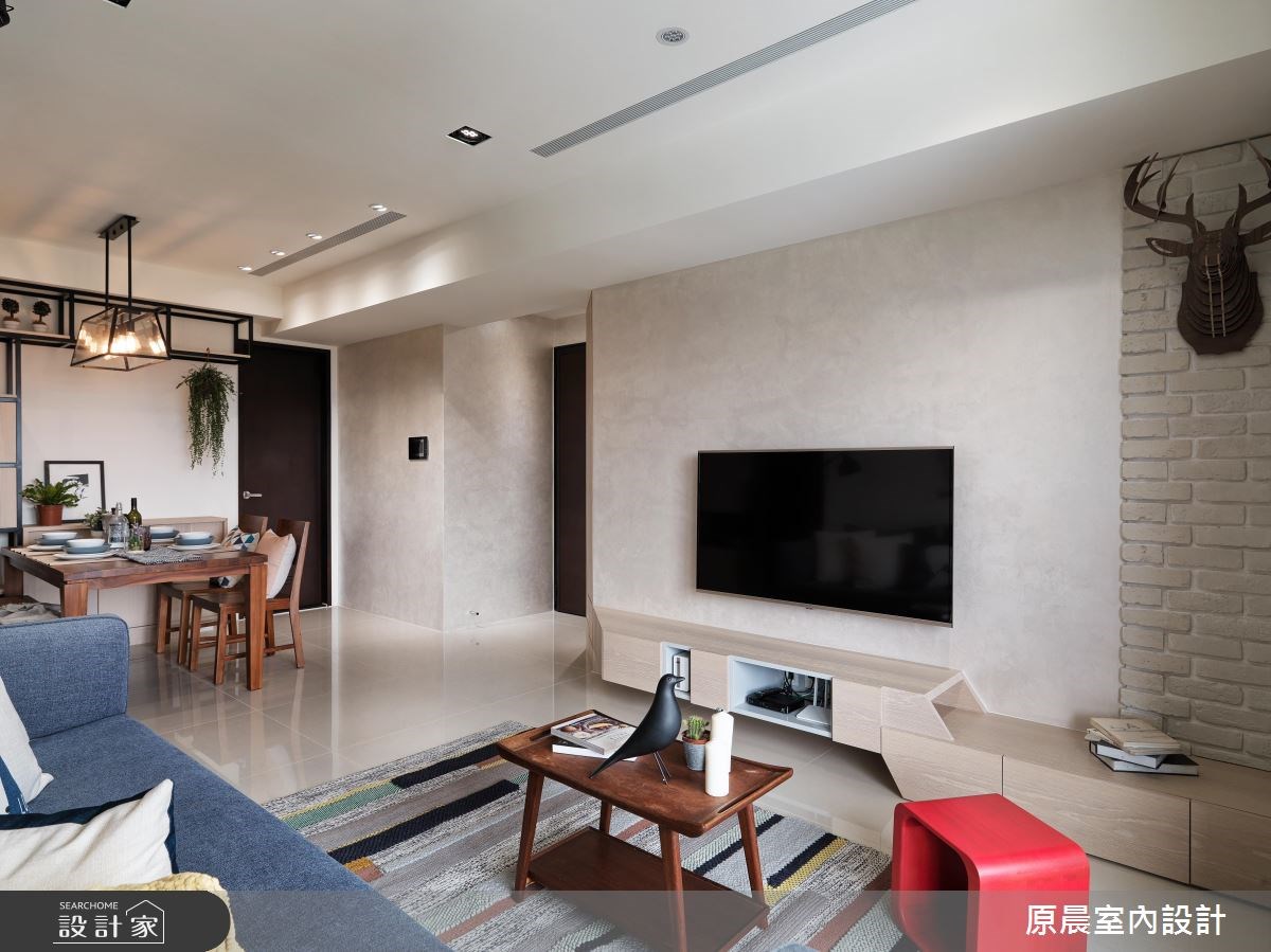 27坪新成屋(5年以下)＿現代風玄關客廳餐廳案例圖片＿原晨室內設計＿原晨_28之7