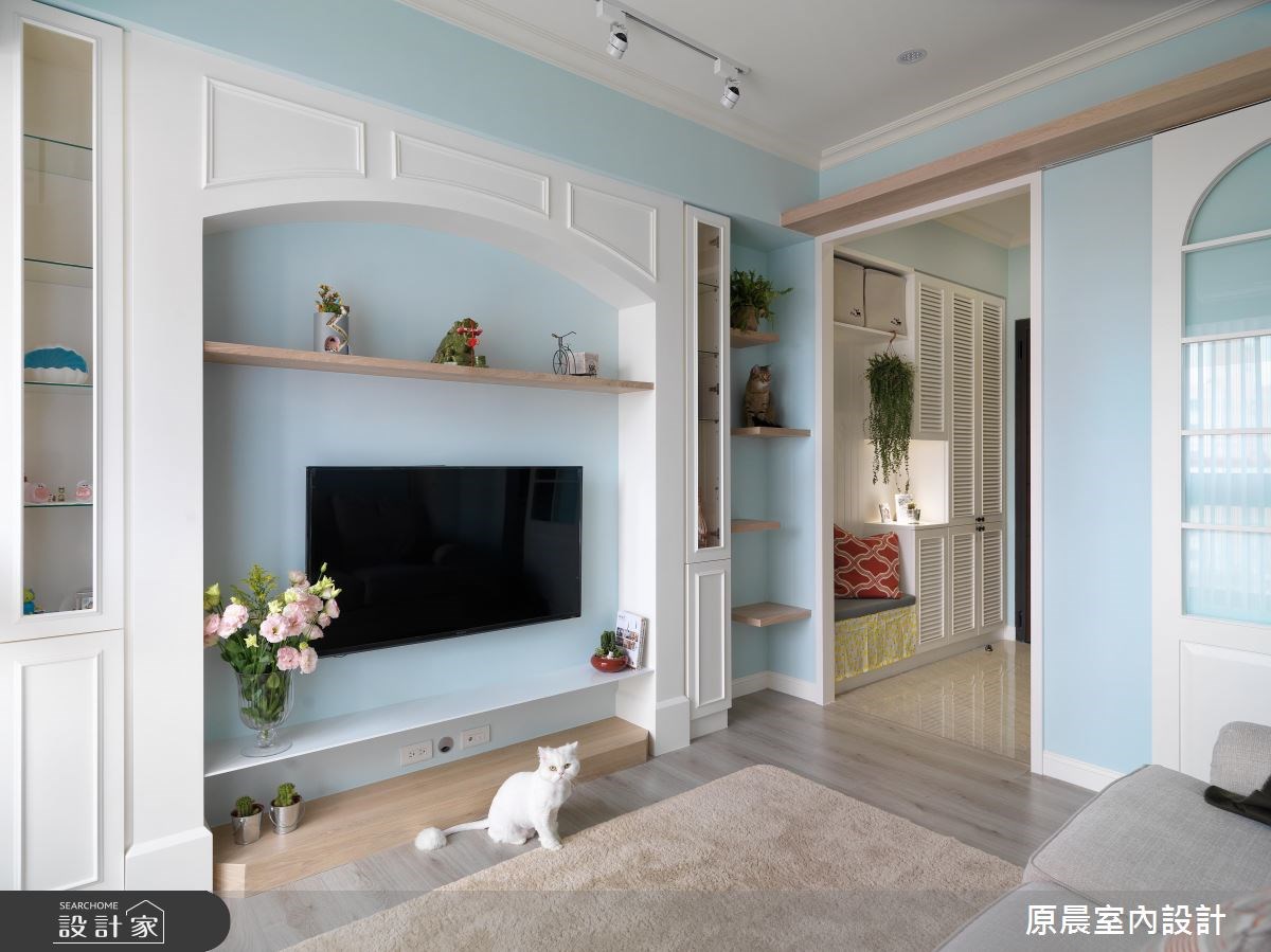 25坪預售屋＿鄉村風客廳案例圖片＿原晨室內設計＿原晨_29之4