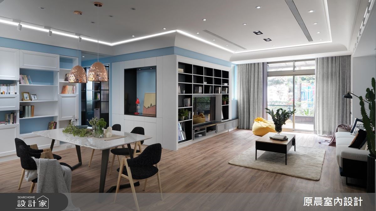 45坪老屋(16~30年)＿混搭風客廳案例圖片＿原晨室內設計＿原晨_30之1
