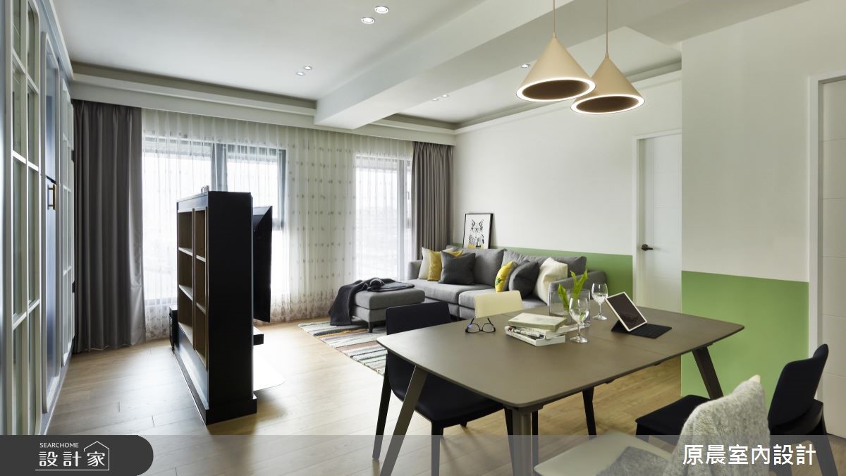 20坪新成屋(5年以下)＿混搭風客廳餐廳案例圖片＿原晨室內設計＿原晨_32之1