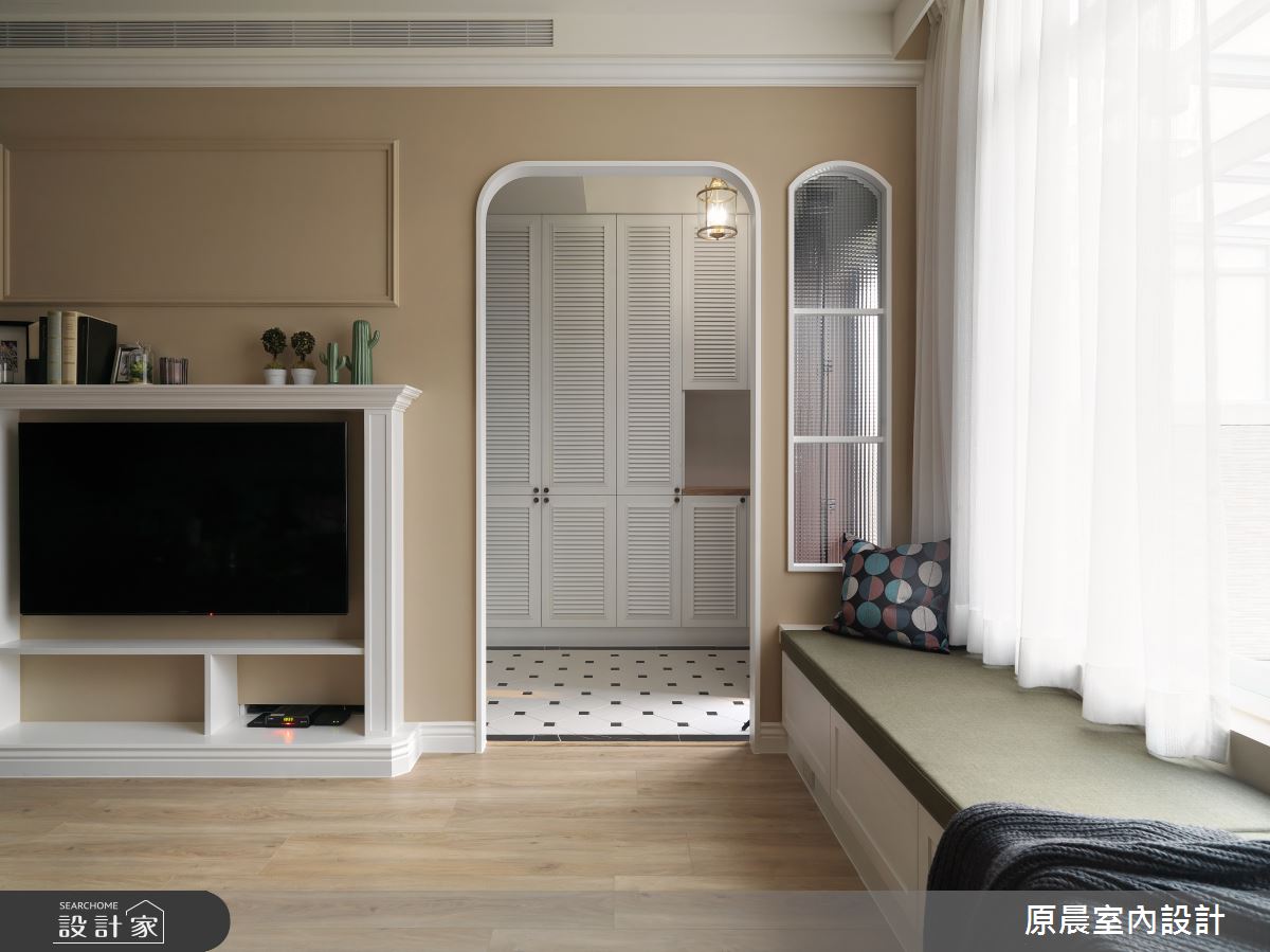 60坪新成屋(5年以下)＿鄉村風玄關客廳臥榻案例圖片＿原晨室內設計＿原晨_35之5