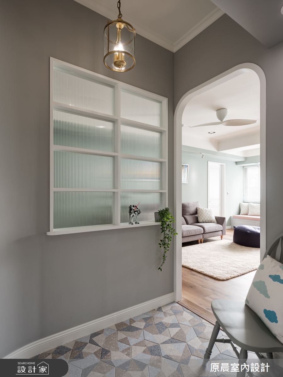 35坪中古屋(5~15年)＿鄉村風玄關案例圖片＿原晨室內設計＿原晨_38之1