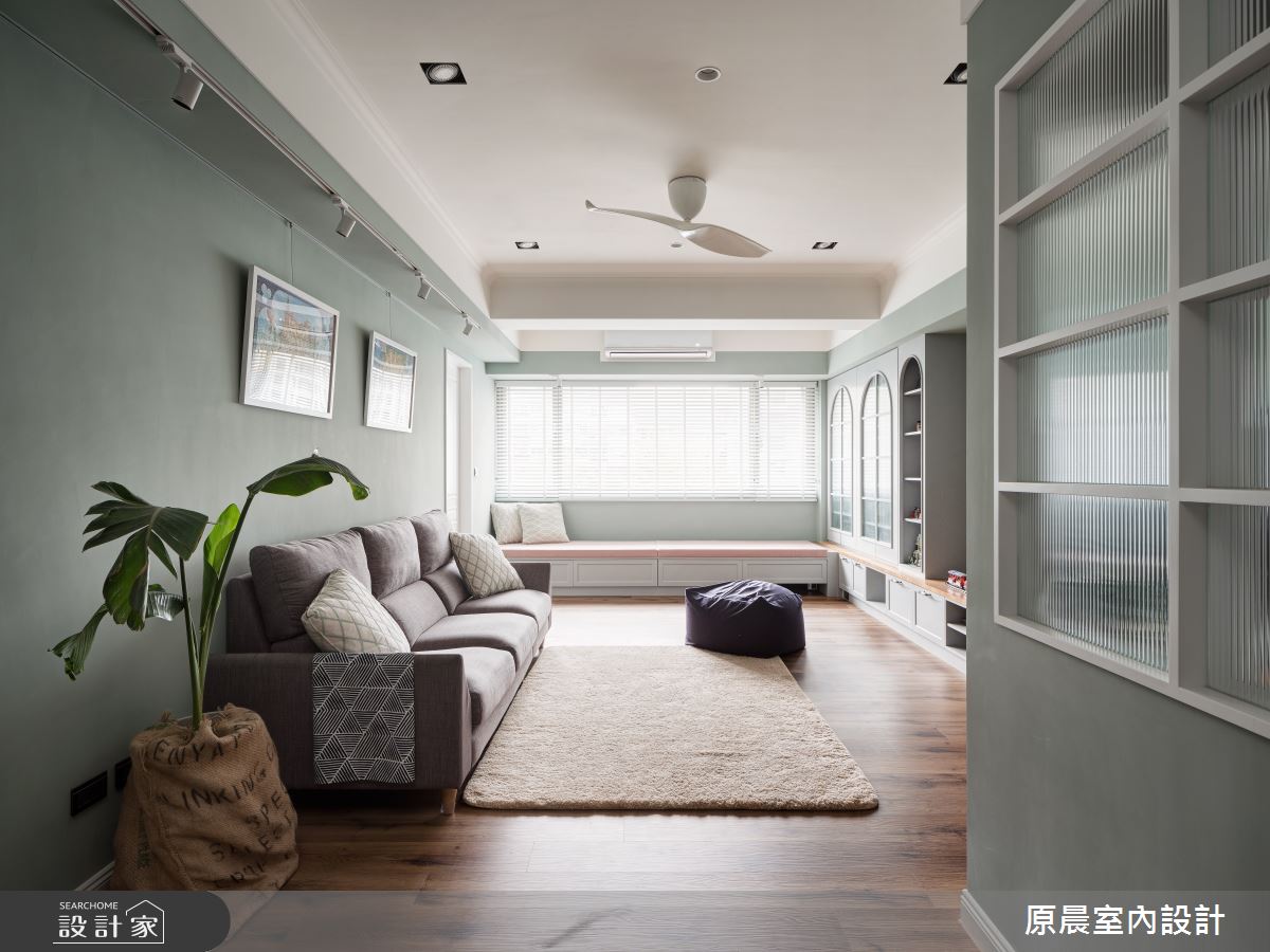 35坪中古屋(5~15年)＿鄉村風客廳臥榻案例圖片＿原晨室內設計＿原晨_38之3852