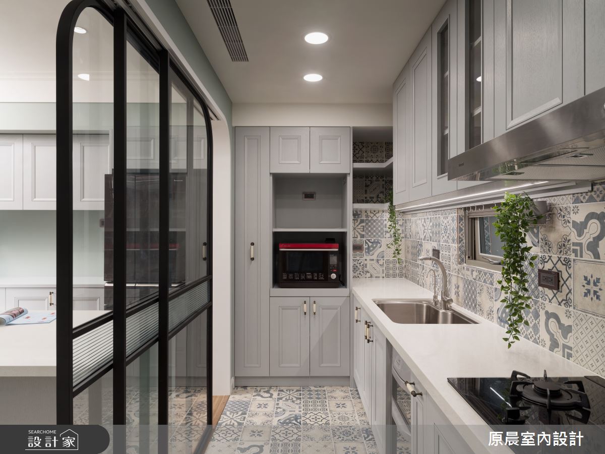 35坪中古屋(5~15年)＿鄉村風廚房案例圖片＿原晨室內設計＿原晨_38之11