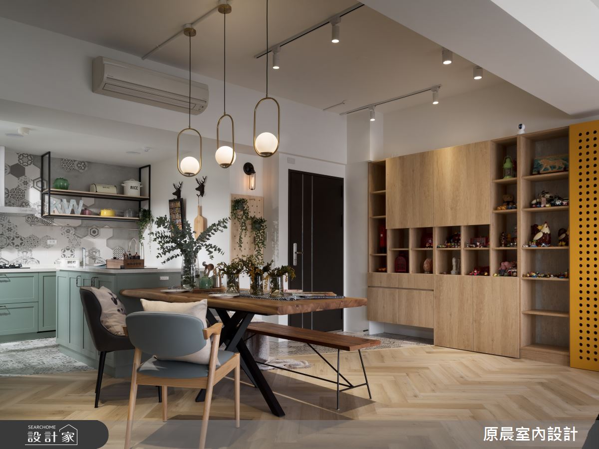 35坪中古屋(5~15年)＿混搭風玄關餐廳廚房案例圖片＿原晨室內設計＿原晨_39之6